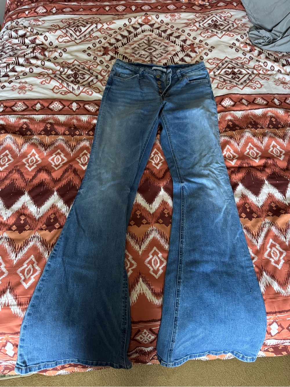 Women's Blue Flared Jeans